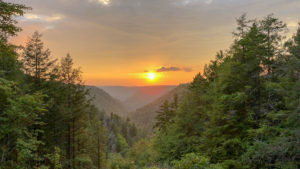 Blackwater Falls State Park in Tucker County West Virginia