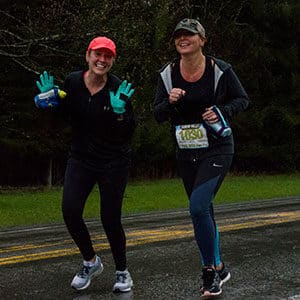 Runners Smiling and Having Fun