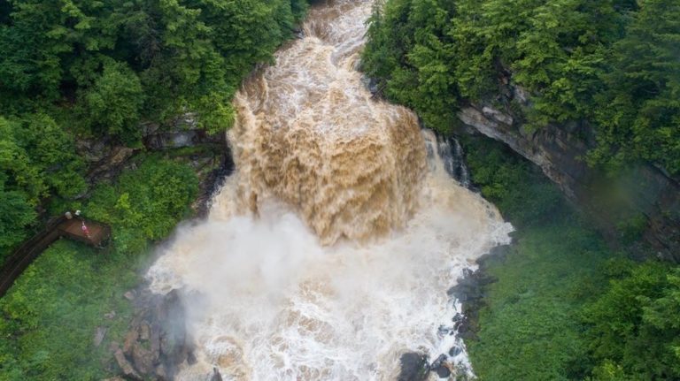 Blackwater Falls at Record Flows June 2019