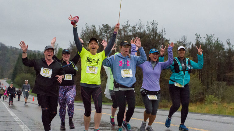 Runners with a Pacer at the Canaan Valley Half Marathon