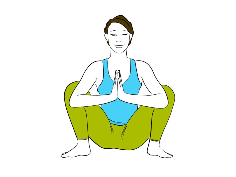 Squat Pose Front View Align Yoga