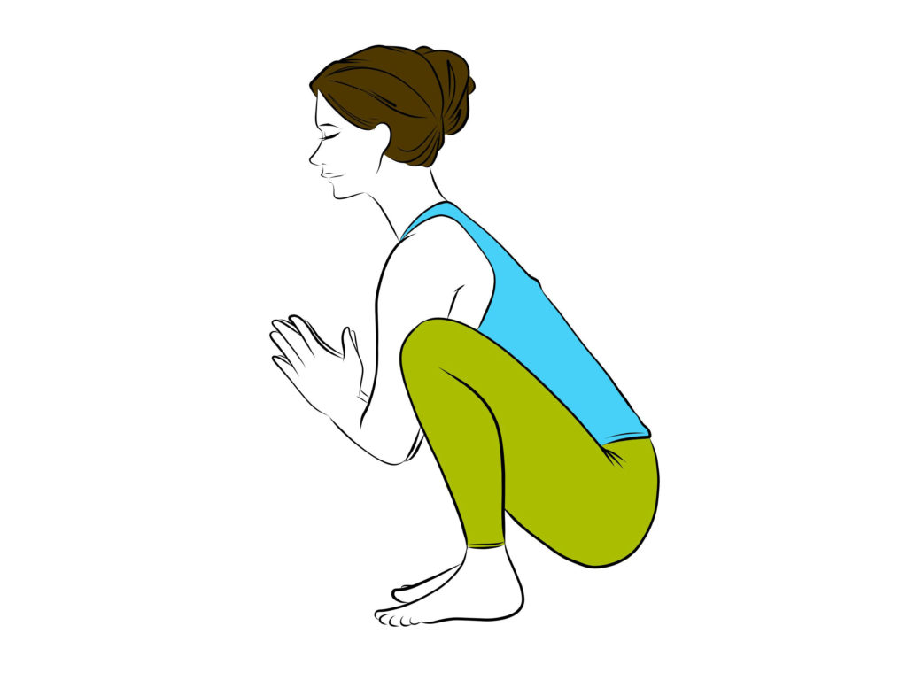 Squat Pose Side View Align Yoga