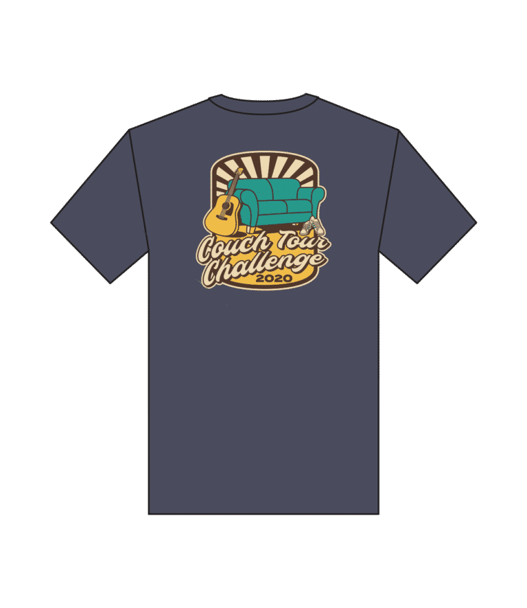 Back View of the Couch Tour Challenge T-Shirt