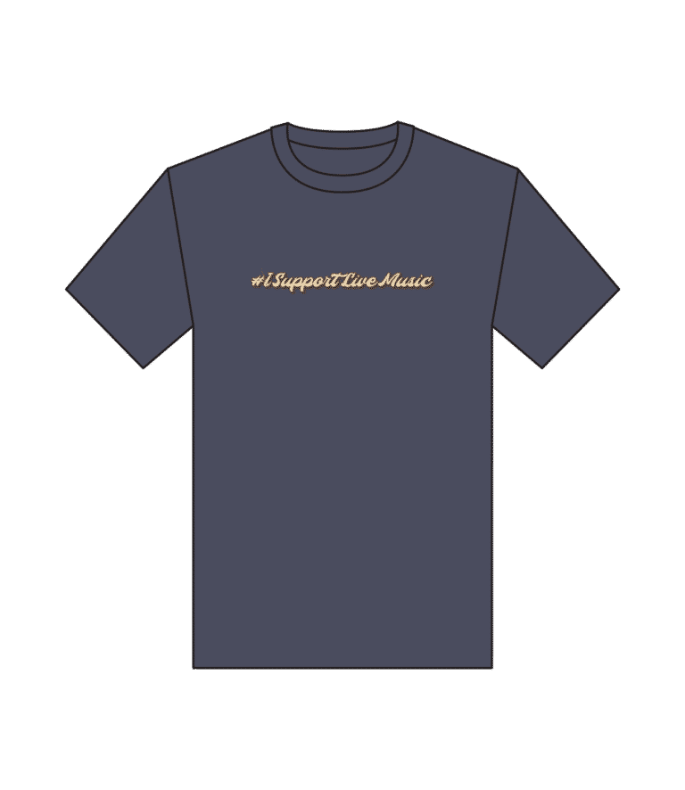 Couch Tour Challenge T-Shirt Fron View #ISupportLiveMusic