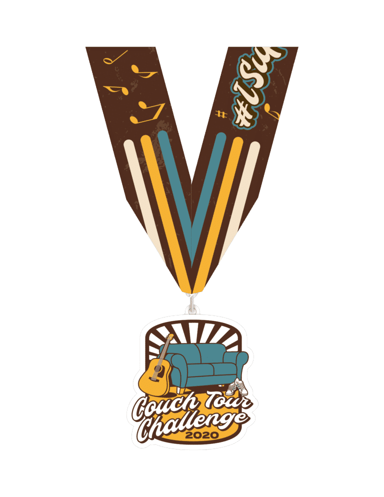 Couch Tour Challenge Medal Made in the USA