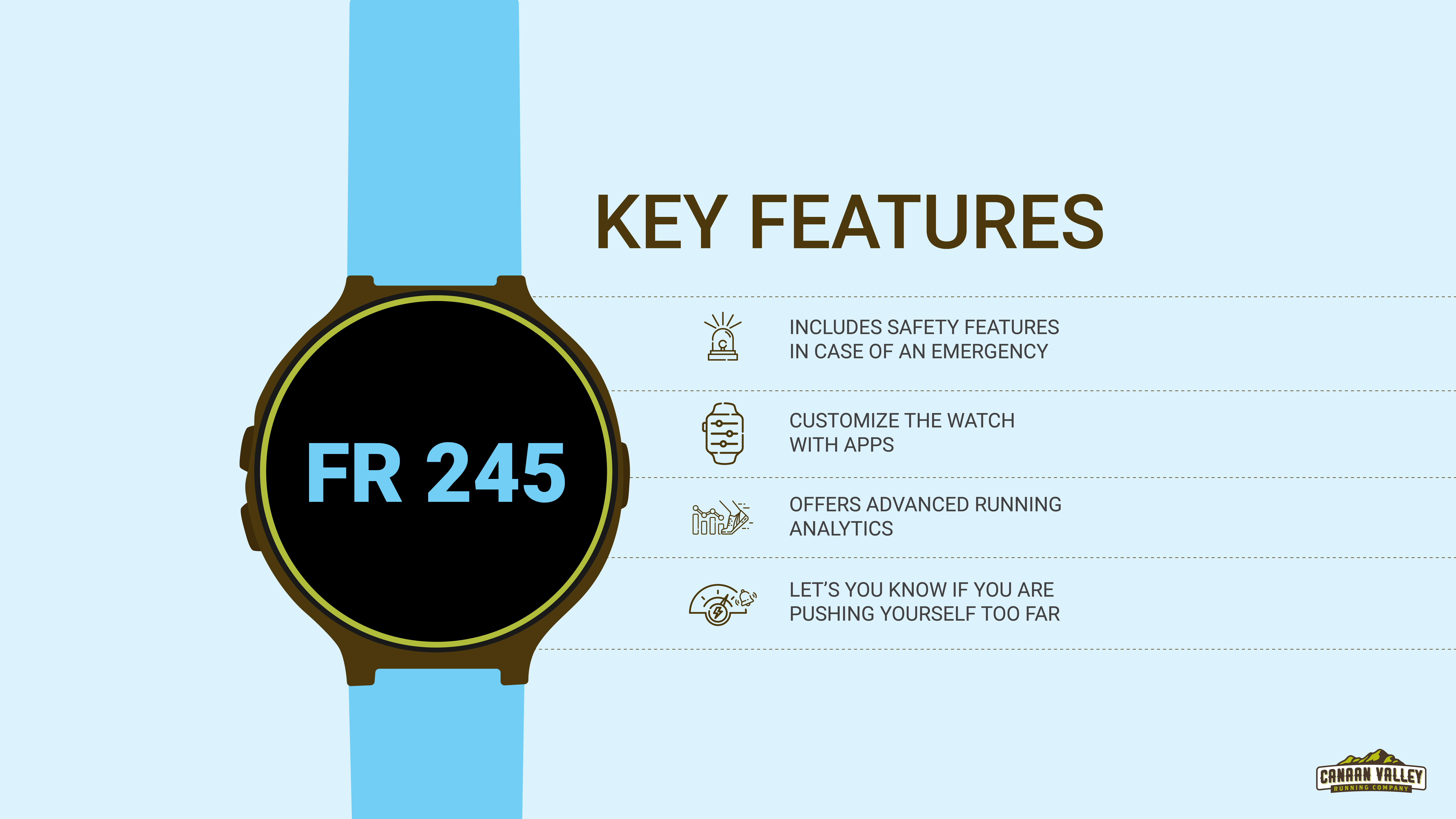 Key Features for the Garmin Forerunner 245