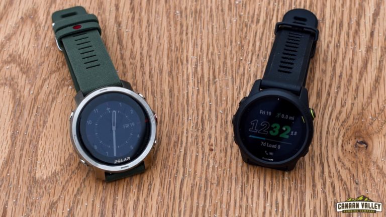 Polar Grit X and the Garmin Forerunner 745 side by side comparision