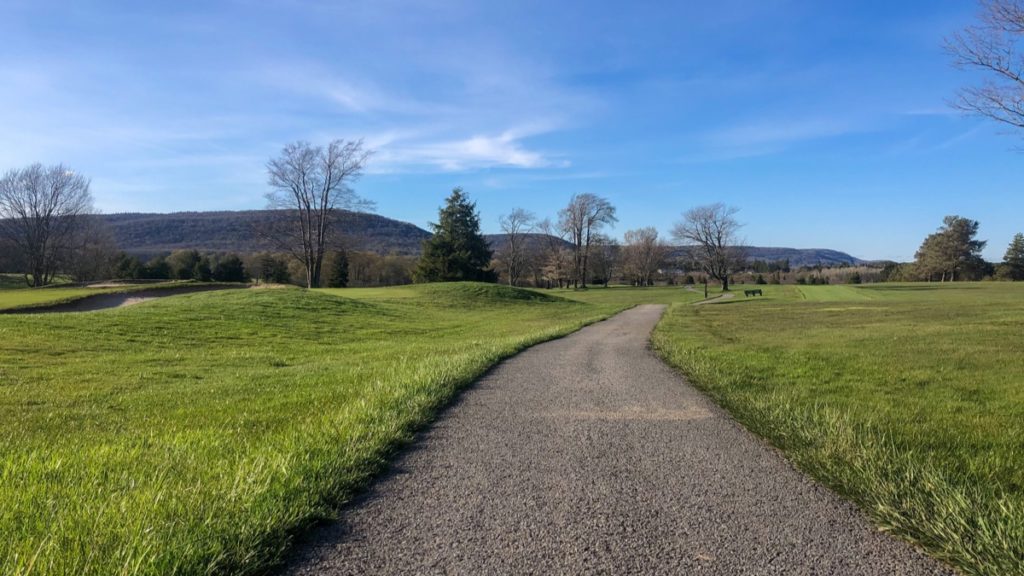 Canaan Valley Half Marathon Course Early April on the Golf Course at Canaan Resort