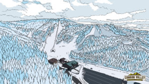 Canaan Valley Ski Resort Illustration